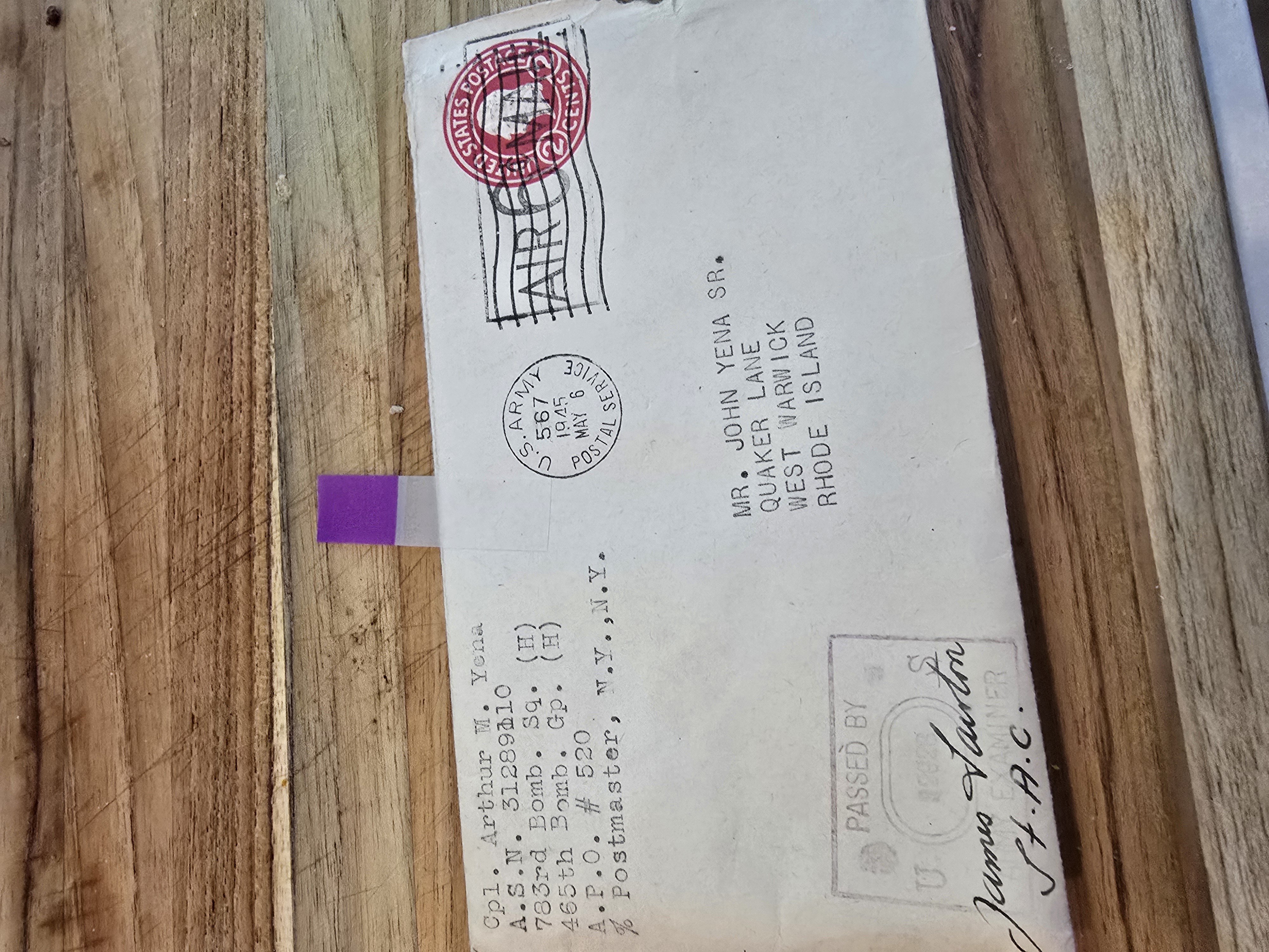 Apr 30 1945 envelope