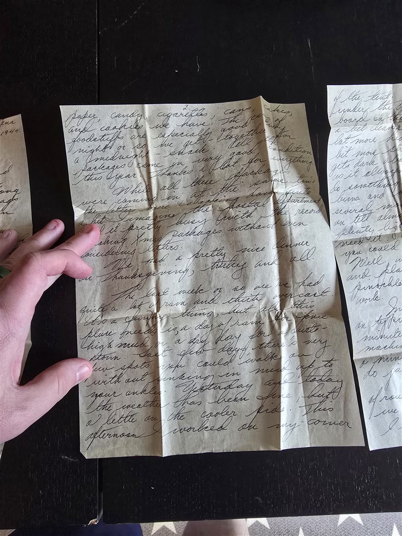 Page two of the December 4, 1944 letter.
